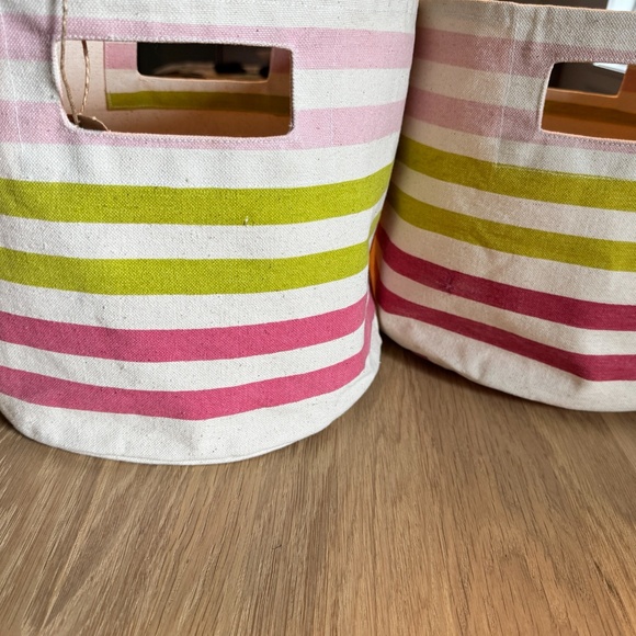 2 x Pehr Design Stripped Bin - Picture 1 of 6